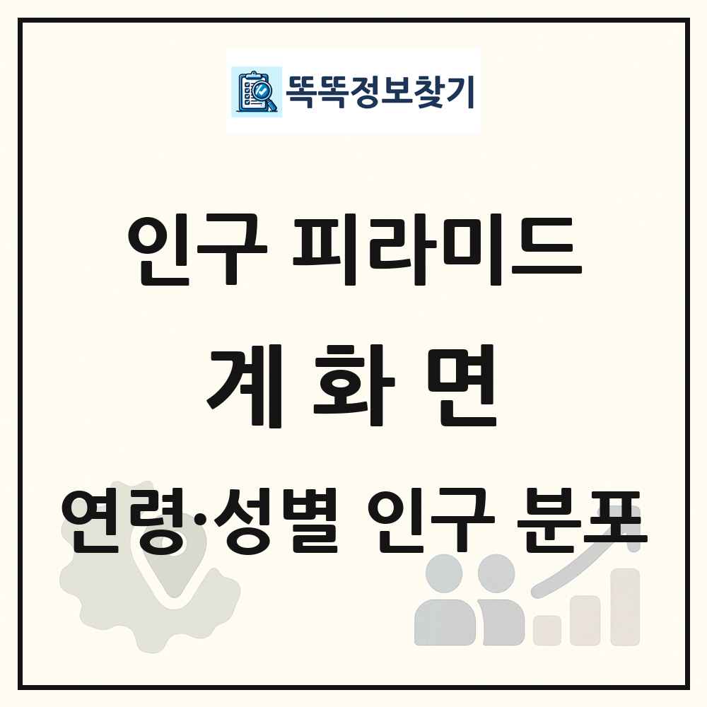 계화면 인구 피라미드 링크 그림